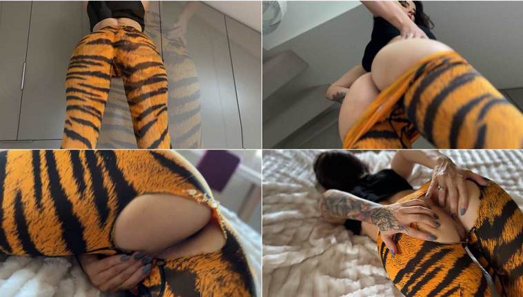 OnlyFans Railey Diesel - Leopard Jeans Pussy Play