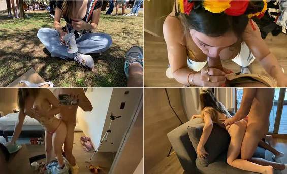 Argentinian Teen fucked after beer party Oktoberfest