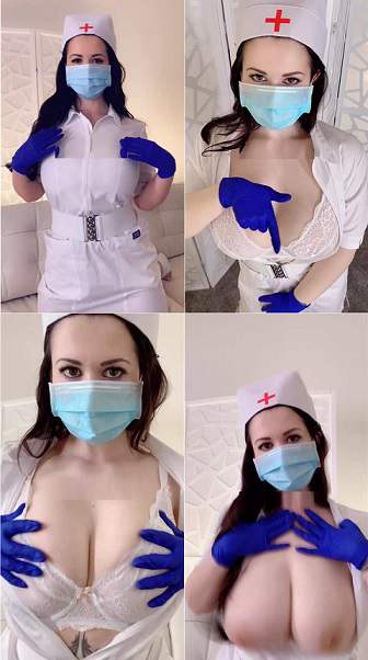 Larkin Love Naughty Nurse Tease 