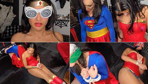 Super Girl and Wonder Woman Captured
