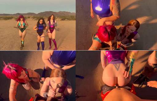 Outdoor BGGG POV 4some