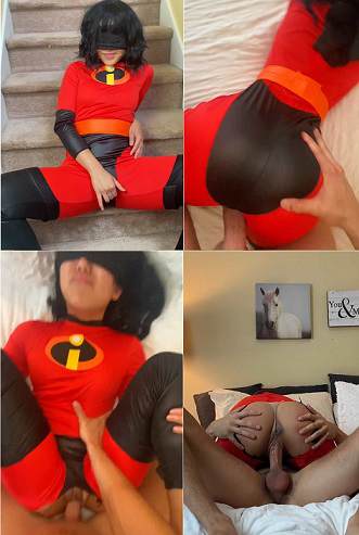 Eighteen Minute PPV With Her Dressed Up In Incredibles Costume