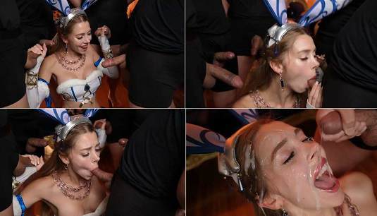 
Mary Popiense Gets A Facial As A Bunny