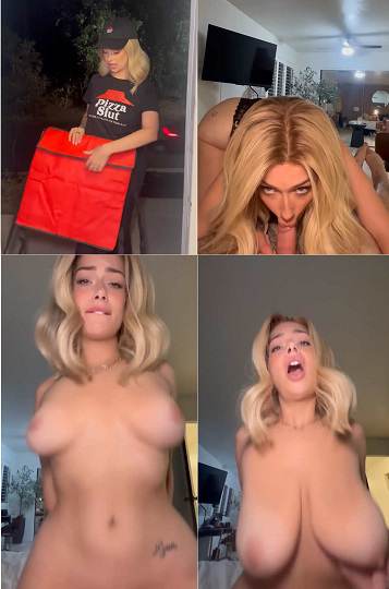 Pizza Delivery Girl Ellerayxo Gets Pounded Porn