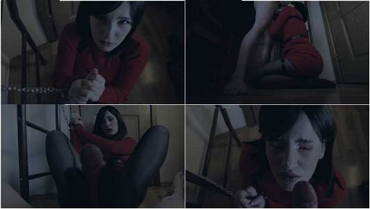 Ada Wong Tied Up Nylon Footjob